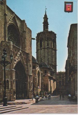 Postal E04960: Plaza Virgen yn calle Miguelete, Valencia