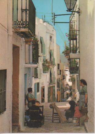 Postal E04963: Calle tipica de Peñiscola,Castellón