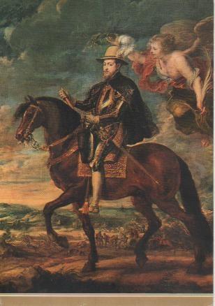 Postal E04876: Felipe II a Caballo. Rubens, Museo del Prado
