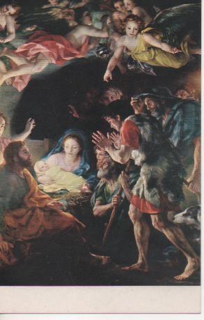 Postal E04878: Adoración de los Pastores. Mengs, Museo del Prado