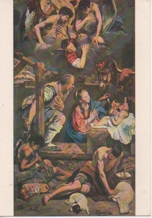 Postal E04879: Adoración de los Pastores. Fray Juan B. Maino, Museo Balaguer Castillo de la Geltrú