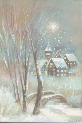 Navid E04843: Felicitacion paisaje Navideño