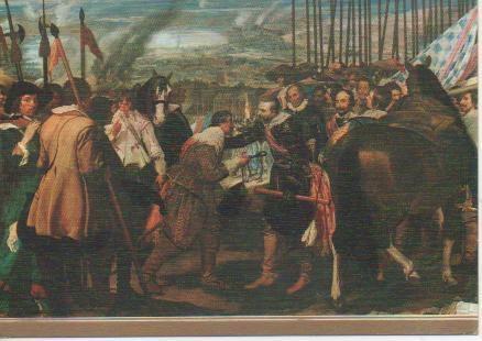 Postal E04854: La Rendición de Bred. Velazquez, Museo del Prado
