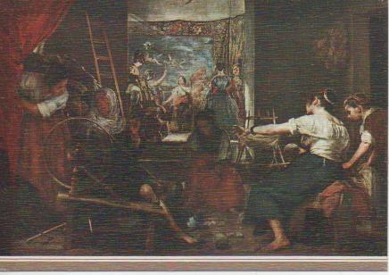 Postal E04859: Las Hilanderas. Velazquez, Museo del Prado