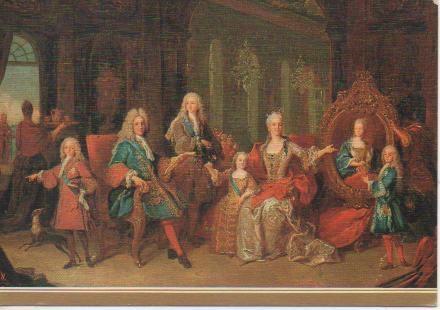 Postal E04861: La Familia de Felipe V. Ranc, Museo del Prado