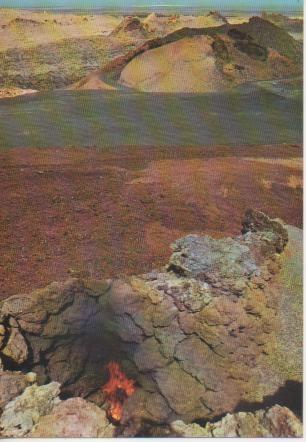 Postal E04998: El Crater de la Montaña de Fuego, Lanzarote, Islas Canarias