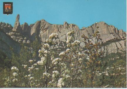 Postal E05137: Vista panorámica de Montserrat
