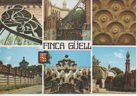 Postal E05144: Finca Gúell. Obras de Gaudí, Barcelona