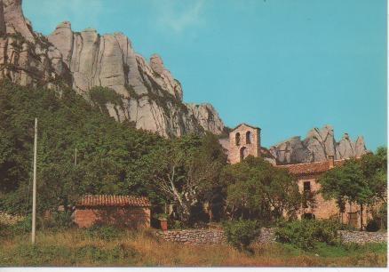 Postal E05147: Santa Cecilia (Nonestir Romanic. S.X) Montserrat