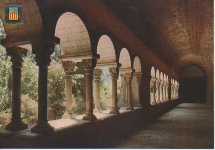 Postal E05103: Claustros del Real Monasterio. San Cugat del Valles, Barcelona