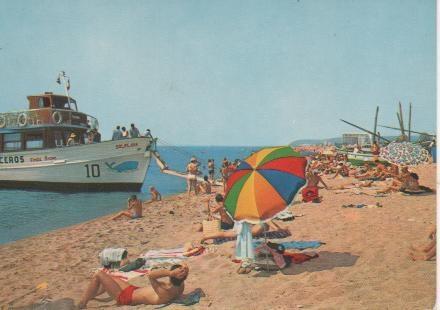 Postal E05199: Playa Pineda de Mar, Costa Dorada