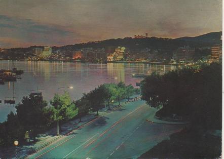 Postal E05162: Paseo Marítimo al anochecer, Palma de Mallorca