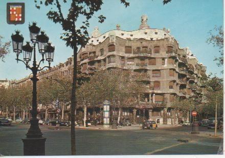 Postal E05167:  Obres de Gaudí. La Pedrera. Paseo de Gracia, Barcelona