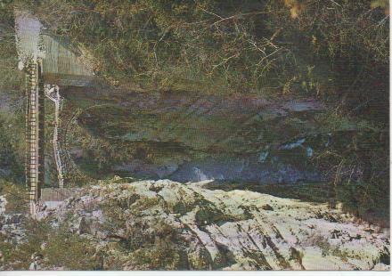 Postal E05027: Puente de San Urbez sobre el río Bellos.Valle de Añisclo