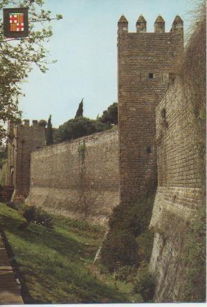 Postal E05029: Muralla y Portal de Santa Madrona, Barcelona