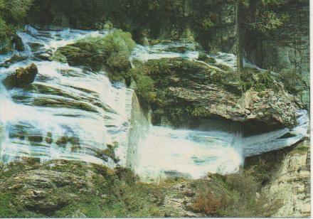 Postal E05032: Gran cascada del río Tenes, Sant Miquel del Fay