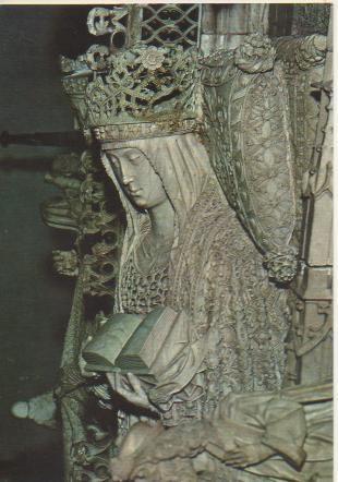 Postal E05003: Busto de la Reina (Sepulcro de los Fundadores) Cartuja de Miraflores, Burgos