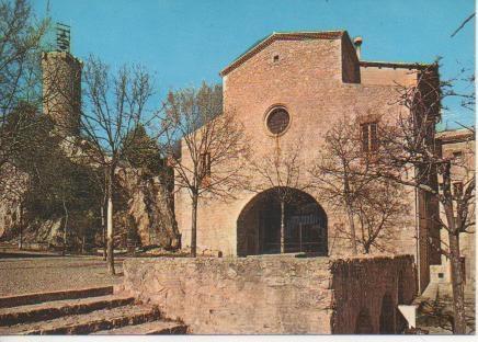 Postal E05079: Façana de l'Església. Sta. Mª de Queralt, Berga