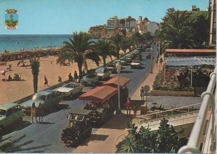 Postal E05077: Mini Expres-Plaza triangular, Benidorm, Alicante
