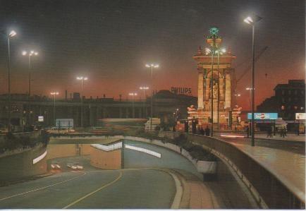Postal E05092: Plaza de España, Barcelona