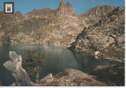Postal E05097: Regió d' Esport. Amitges. Port de la Ratera al fons, Piriniu Català, Lleida