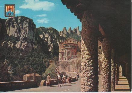 Postal E05050: Abside e la Basilica, Montserrat