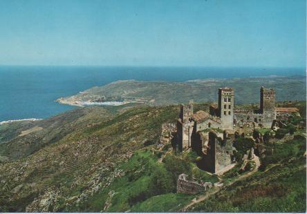 Postal E05052: Monasterio de San Pedor de Roda, Costa Brava