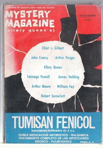 Mystery Magazine noviembre 1966 (cubierta suelta y cogida con cello, lomo estropeado)