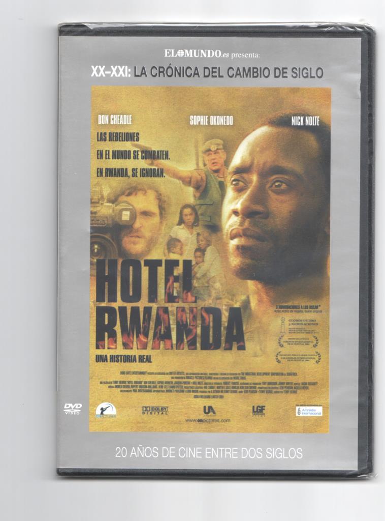 DVD pelicula: Hotel Rwanda (2004). Coleccion XX-XXI La Cronica del cambio de siglo
