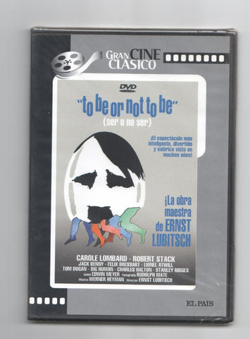 DVD pelicula: To be or not to be (ser o no ser), un film de Ernst Lubitsch (1942). Coleccion Gran Cine Clasico