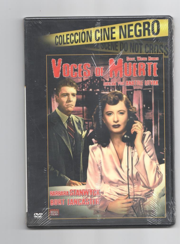 DVD pelicula: Voces de Muerte (1948) dirigida por Anatole Litvak. Coleccion Cine Negro