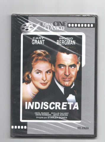 DVD pelicula: Indiscreta con Cary Grant e Ingrid Bergman (1958). Coleccion Gran Cine Clasico