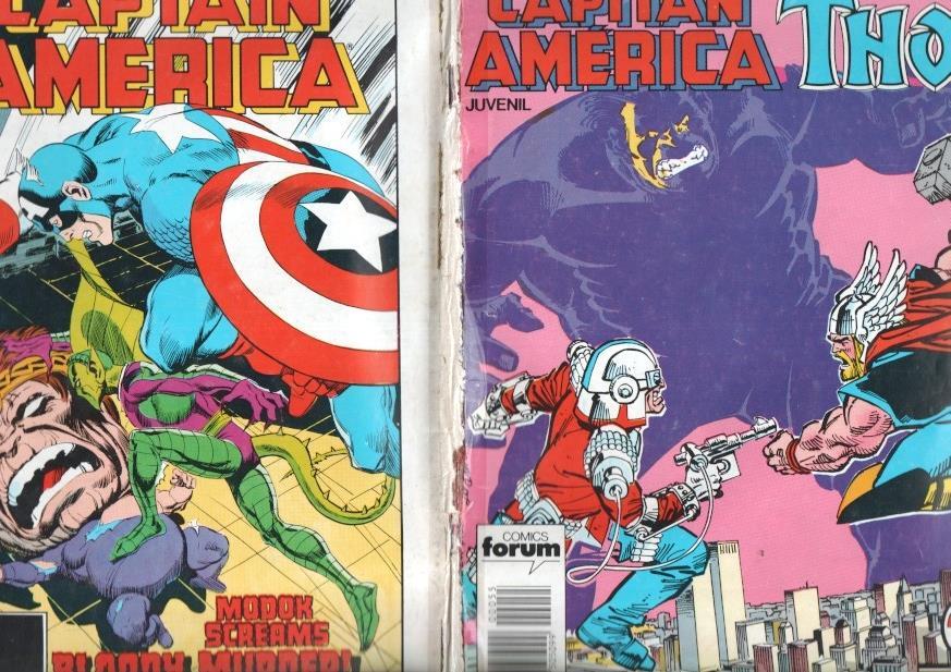 Planeta: Capitan America-Thor numero 55: procede de retapado, cello lado lomo, falta pliego central