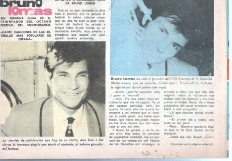 Claro de Luna numero 365: reportaje sobre Bruno Lomas 