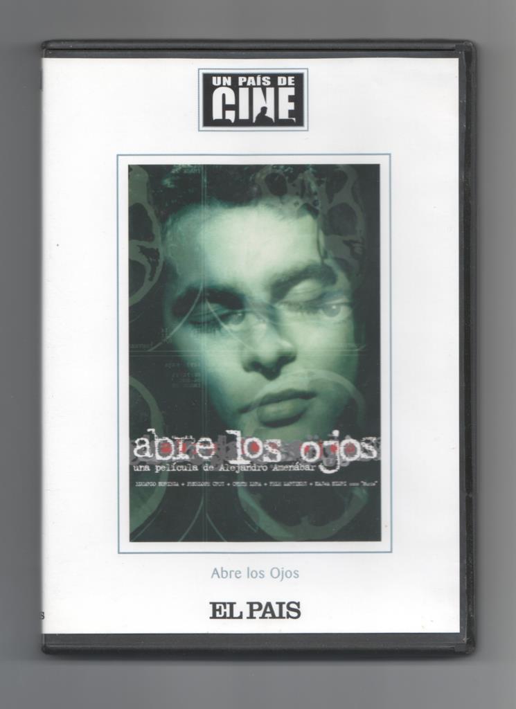 DVD pelicula: Abre los ojos (1997), una pelicula de Alejandro Amenabar. Coleccion un Pais de Cine num 2