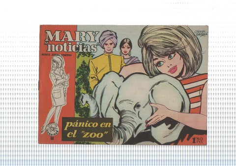 Mary Noticias numero 068; trasera foto artista Claudia Cardinale