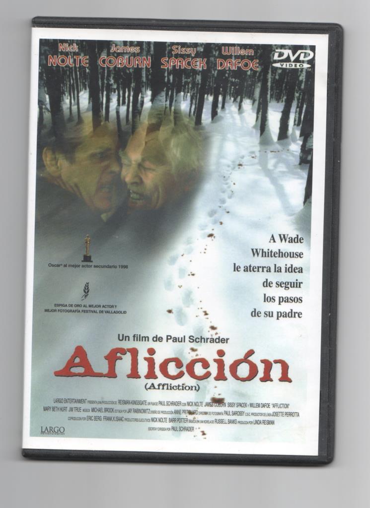 DVD pelicula: Affliccion, un film de Paul Schrader