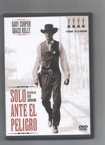 DVD pelicula: Solo ante el peligro, una pelicula de Fred Zinnemann con Gary Cooper y Grace Kelly