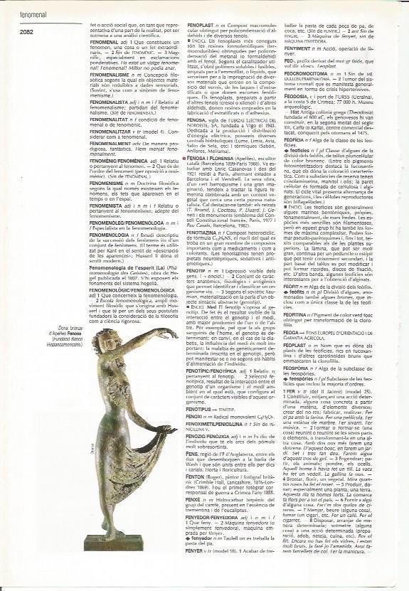 LAMINA LAROUSSE 70513: Dona, escultura de Apeles Fenosa