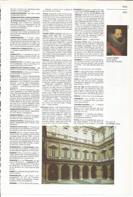 LAMINA LAROUSSE 70518: Patio interior del Palacio Farnese, Roma