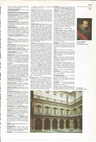 LAMINA LAROUSSE 70518: Patio interior del Palacio Farnese, Roma
