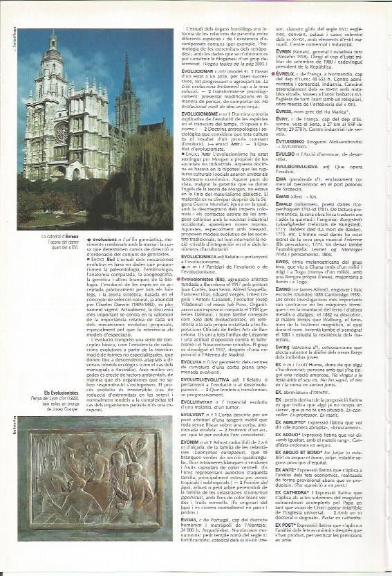 LAMINA LAROUSSE 70524: Catedral de Evreux, Francia