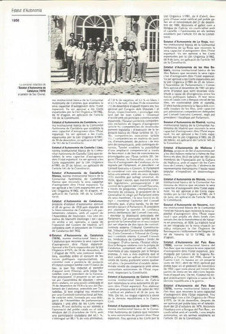 LAMINA LAROUSSE 70533: Comision redactora del Estatut de Autonomia de Catalunya en 1979