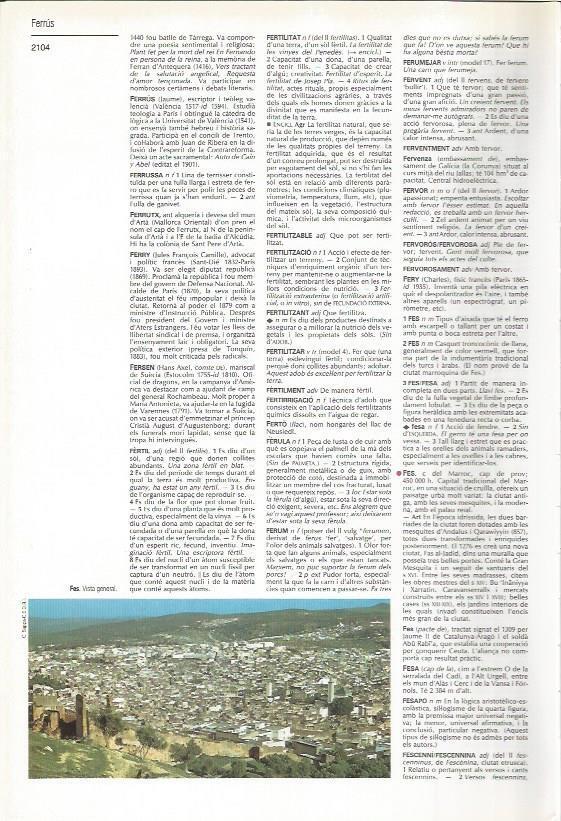 LAMINA LAROUSSE 70507: Vista general de Fez, Marruecos
