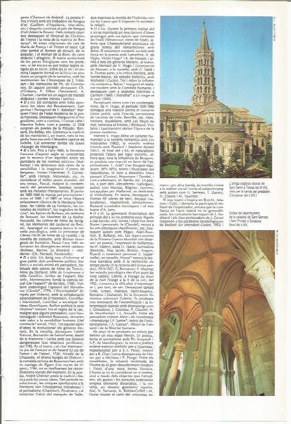 LAMINA LAROUSSE 70480: Iglesia de San Semi en Toulousse, Francia