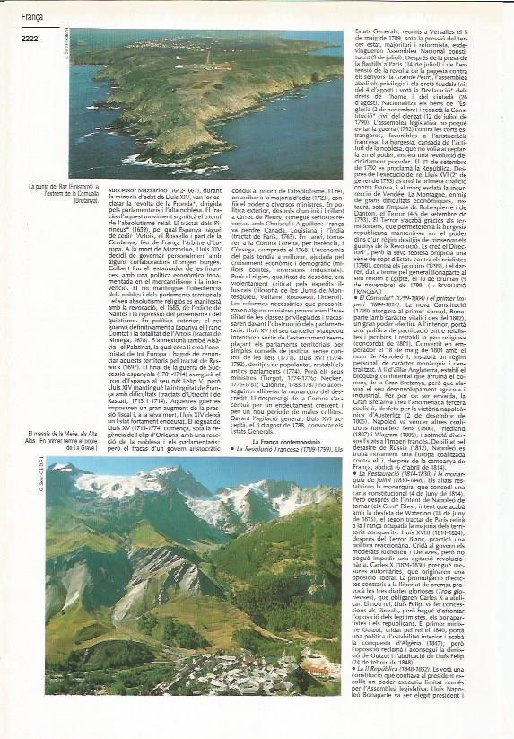 LAMINA LAROUSSE 70482: Punta del Raz y macizo de Meije