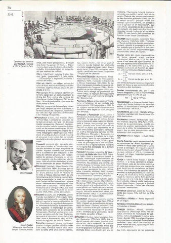 LAMINA LAROUSSE 70486: Experiencia del pendulo de Foucault