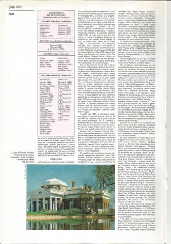 LAMINA LAROUSSE 70534: Casa de Thomas Jefferson en Virginia