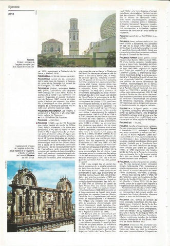 LAMINA LAROUSSE 70503: Iglesia de Figueres, Girona