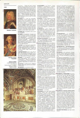 LAMINA LAROUSSE 70536: Estancia de la firma, por Rafael en el Palacio de El Parnaso